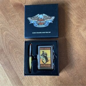 Harley-Davidson Card Holder and Pen Set - New In Gift Box 99264-05V
